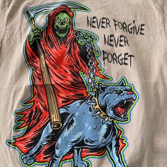 Broken Promises WORST IN ME TEE SAND size M 100% cotton Never Forgive forget - Picture 2 of 8